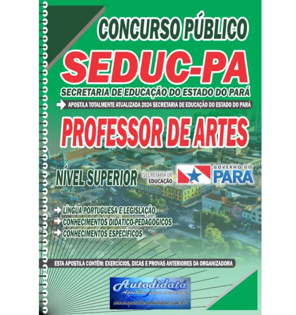 PROFESSOR DE ARTES 2 Apostila Concurso público da SEDUC – PA 2024 – Professor de Artes