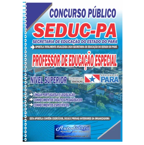 PROFESSOR DE EDUCACAO ESPECIAL 2 Apostila Concurso público da SEDUC – PA 2024 – Professor de Educação Especial