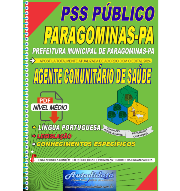 AGENTE DE SAUDE Apostila Processo Seletivo Público Prefeitura de Paragominas 2024 - Agente Comunitário de Saúde