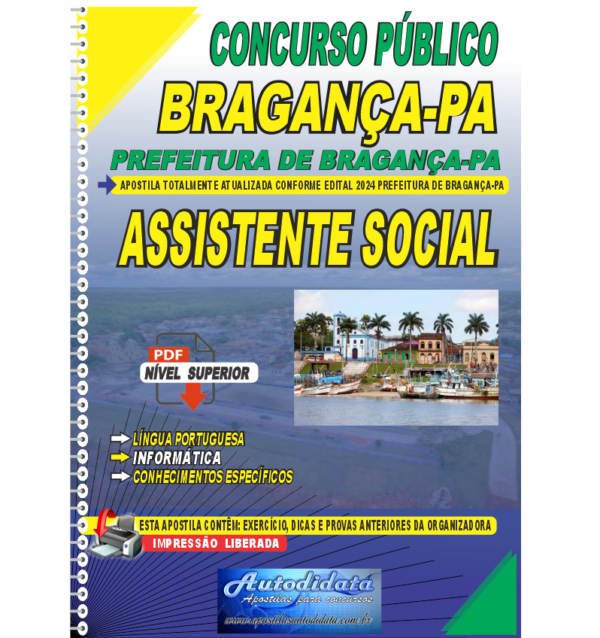 PREFEITURA DE BRAGANCA 2024 ASSISTENTE SOCIAL 2 Apostila digital concurso da Prefeitura de Bragança-PA 2024 - Assistente Social