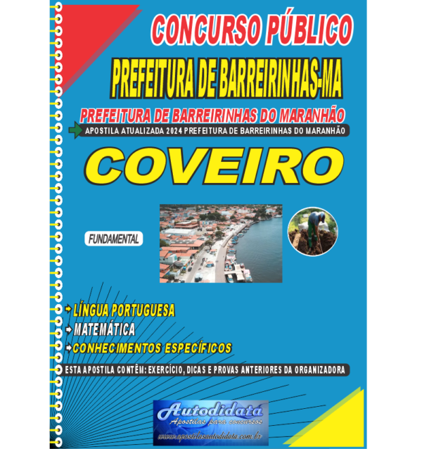 PREFEITURA DE BAREIRINHAS MA COVEIRO novo 1 Apostila impressa concurso de Barreirinhas-MA 2024 – Coveiro